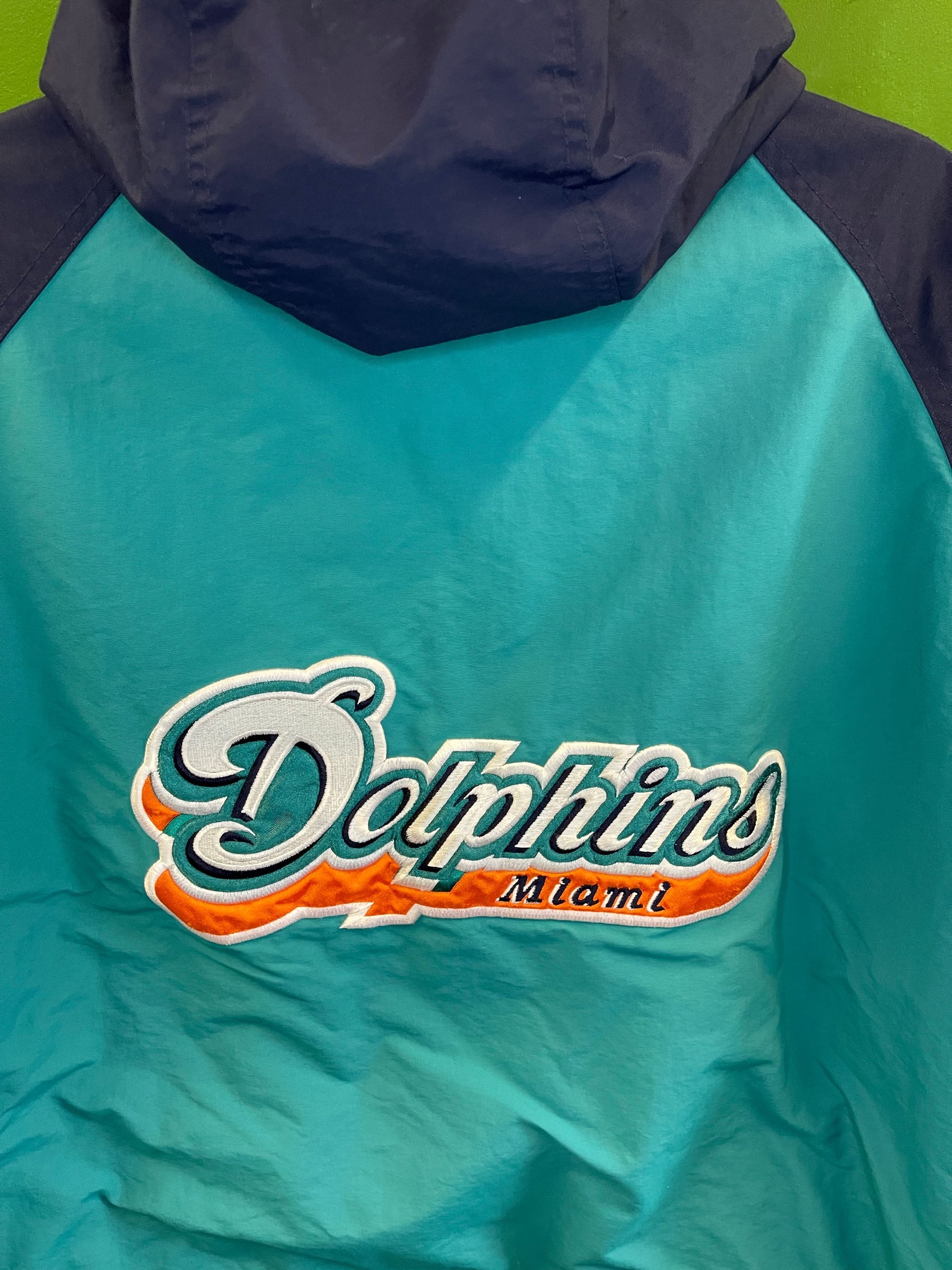 NFL Miami Dolphins Vintage Reversible Stitched Jacket/Coat Men's X-Large