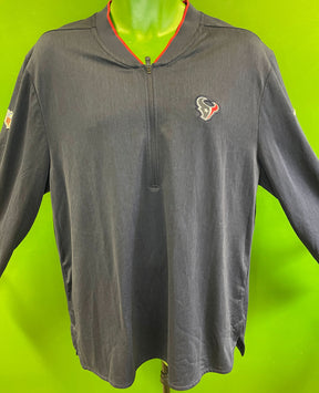 NFL Houston Texans Dri-Fit Blue 1/4 Zip Pullover Top Men's X-Large NWOT