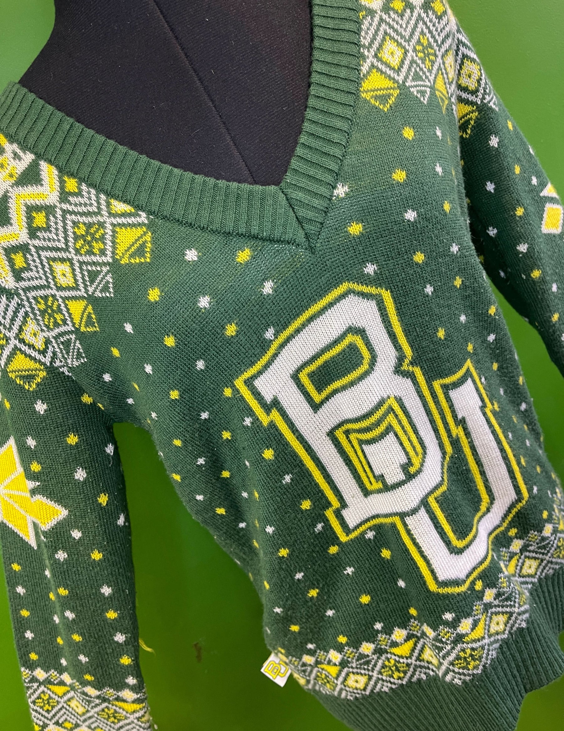 NCAA Baylor Bears "Ugly" Christmas/Winter Holiday Jumper Women's Medium