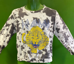 Def Leppard Tie-Dye/Bleached Pullover Sweatshirt Women's Medium