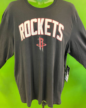 NBA Houston Rockets '47 Brand L/S Black T-Shirt Men's X-Large NWT