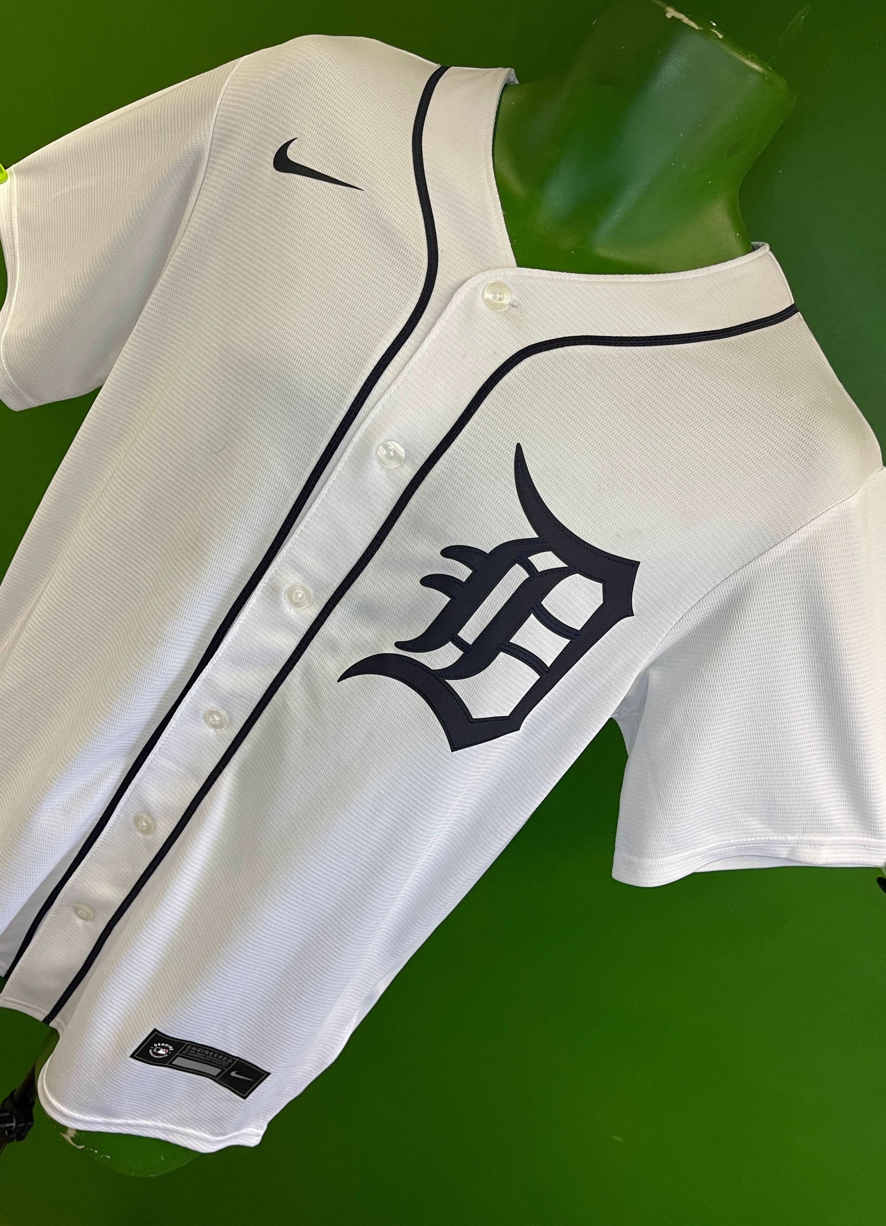 MLB Detroit Tigers Button-Up Baseball Jersey Men's Small NWT