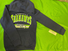 NFL Seattle Seahawks Navy Pullover Hoodie Youth Small NWT