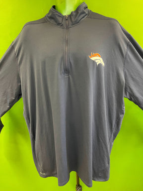 NFL Denver Broncos Dri-Fit 1/4 Zip Pullover Top Men's 3X-Large