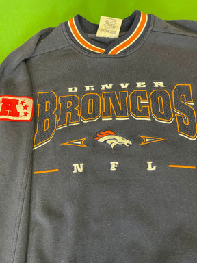 NFL Denver Broncos Lee Sport Vintage Stitched Pullover Sweatshirt Men's Large