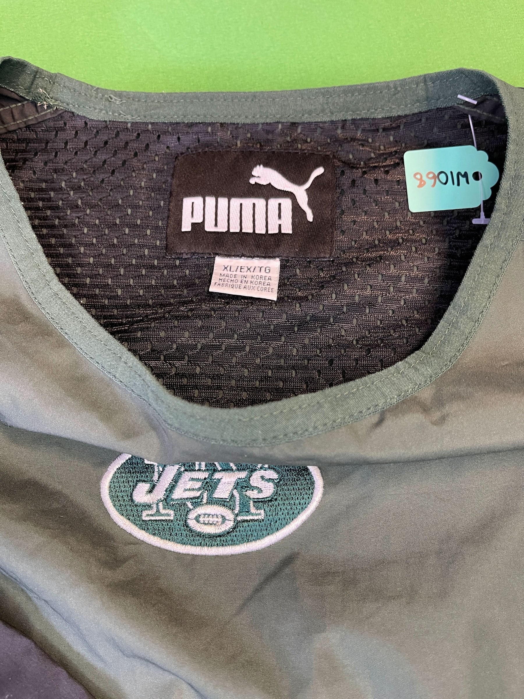 NFL New York Jets Puma Vintage Pullover Windbreaker Men's X-Large