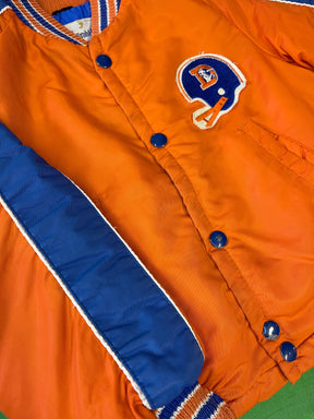 NFL Denver Broncos Vintage Colourblock Puffy Bomber Jacket Youth Small 7