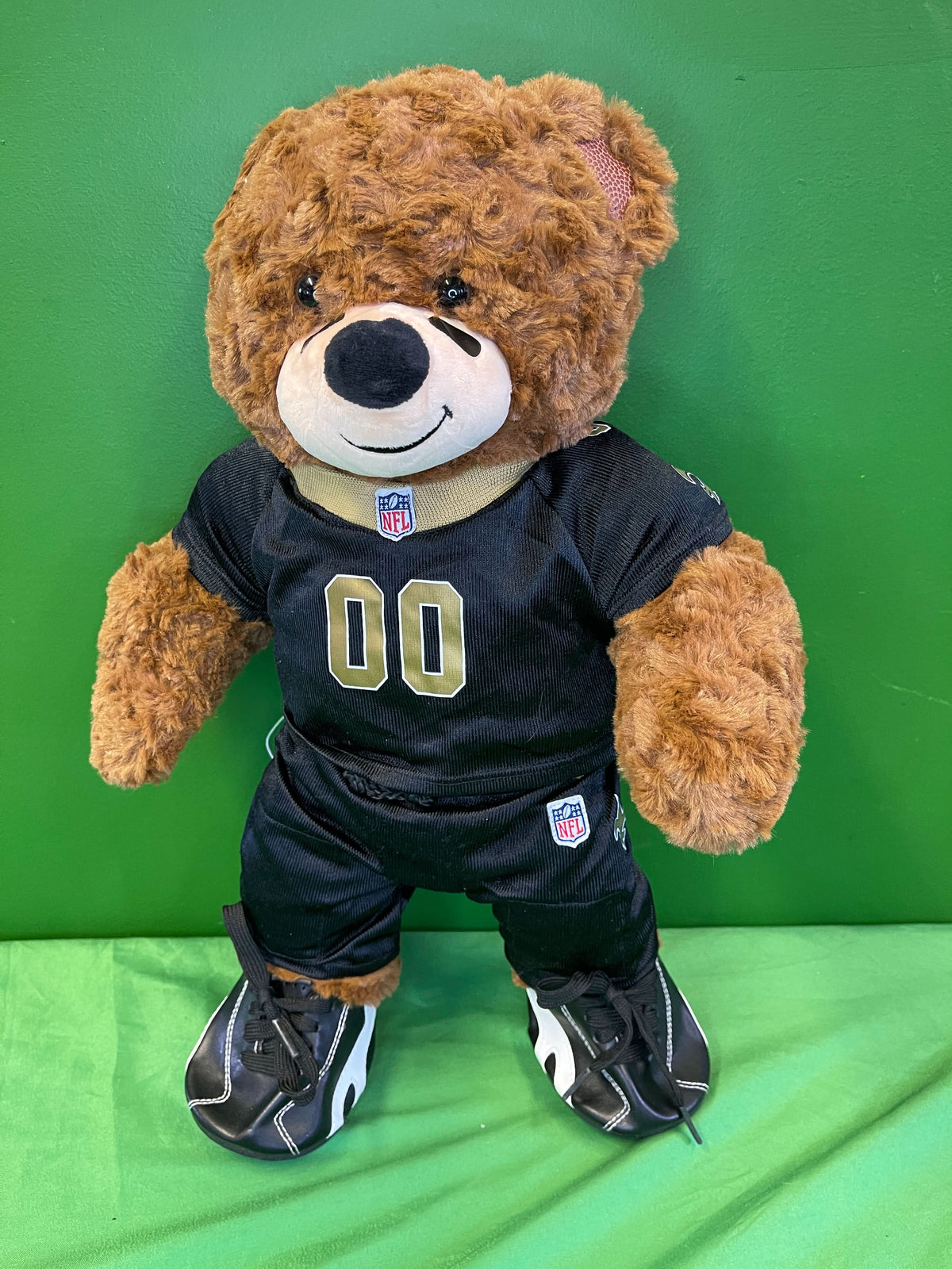 NFL New Orleans Saints Build-a-Bear Singing Cuddly Toy Teddy Bear