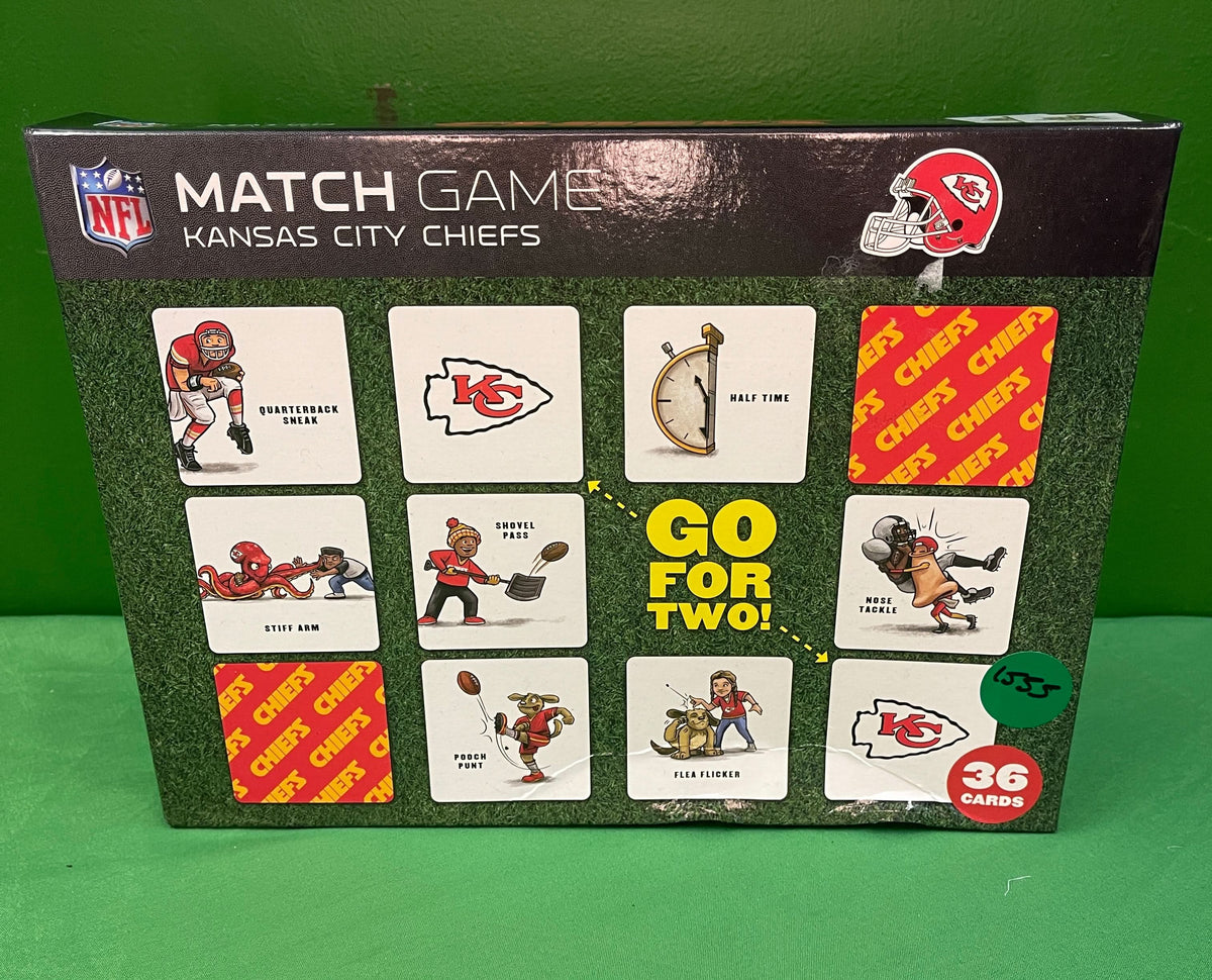 NFL Kansas City Chiefs Card Match Game NWT