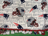 NFL New England Patriots Homemade 55"x72  Fleece Blanket