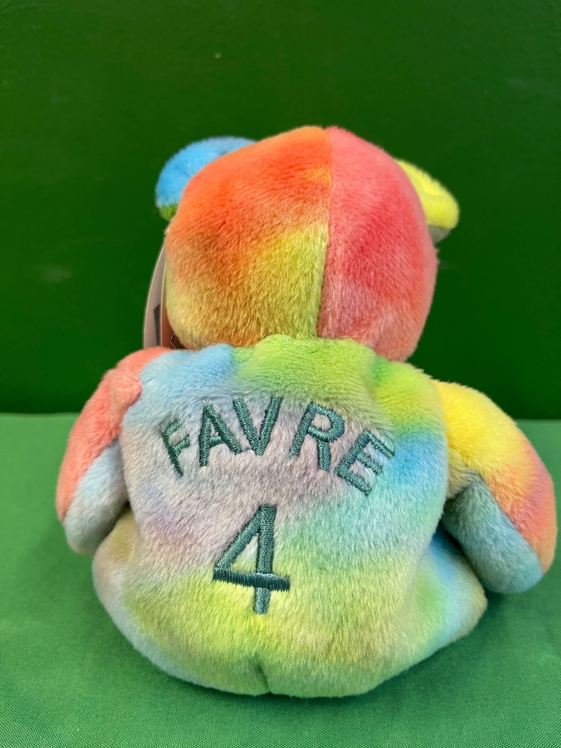 NFL Green Bay Packers Brett Favre #4 Salvinos Beanie Cuddly Toy NWT + Bonus!