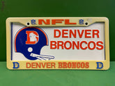 NFL Denver Broncos Licence Plate Sign & Frame