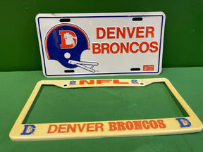 NFL Denver Broncos Licence Plate Sign & Frame