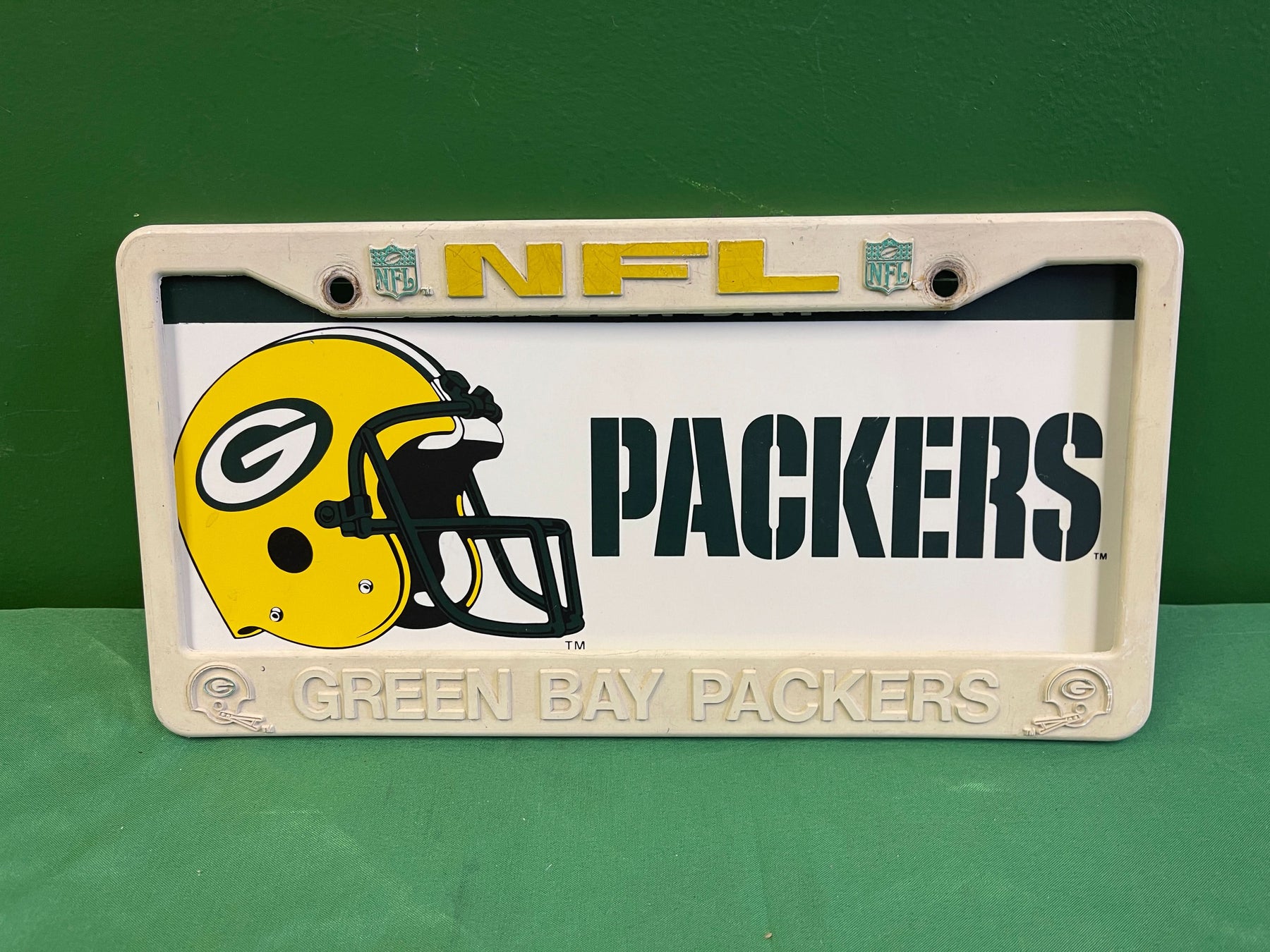 NFL Green Bay Packers Licence Plate Sign & Frame