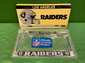 NFL Las Vegas (Los Angeles) Raiders Vintage Licence Plate Sign & Frame