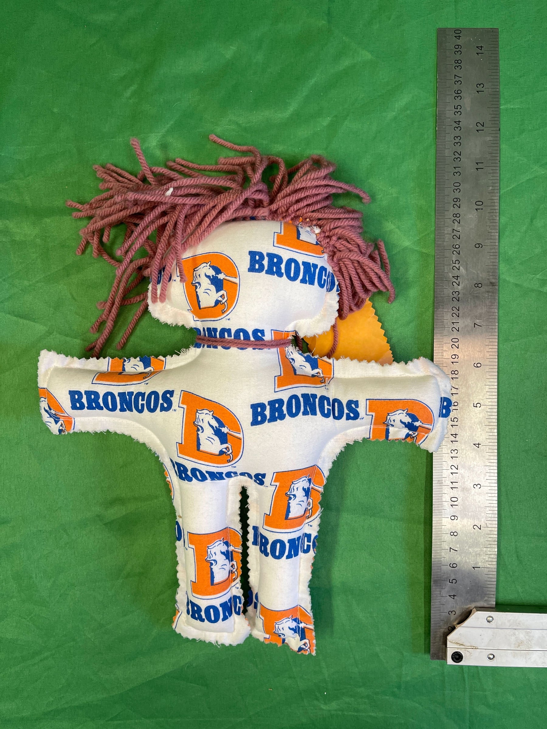 NFL Denver Broncos Vintage One of a Kind Collectable Handmade "Dammit Doll"