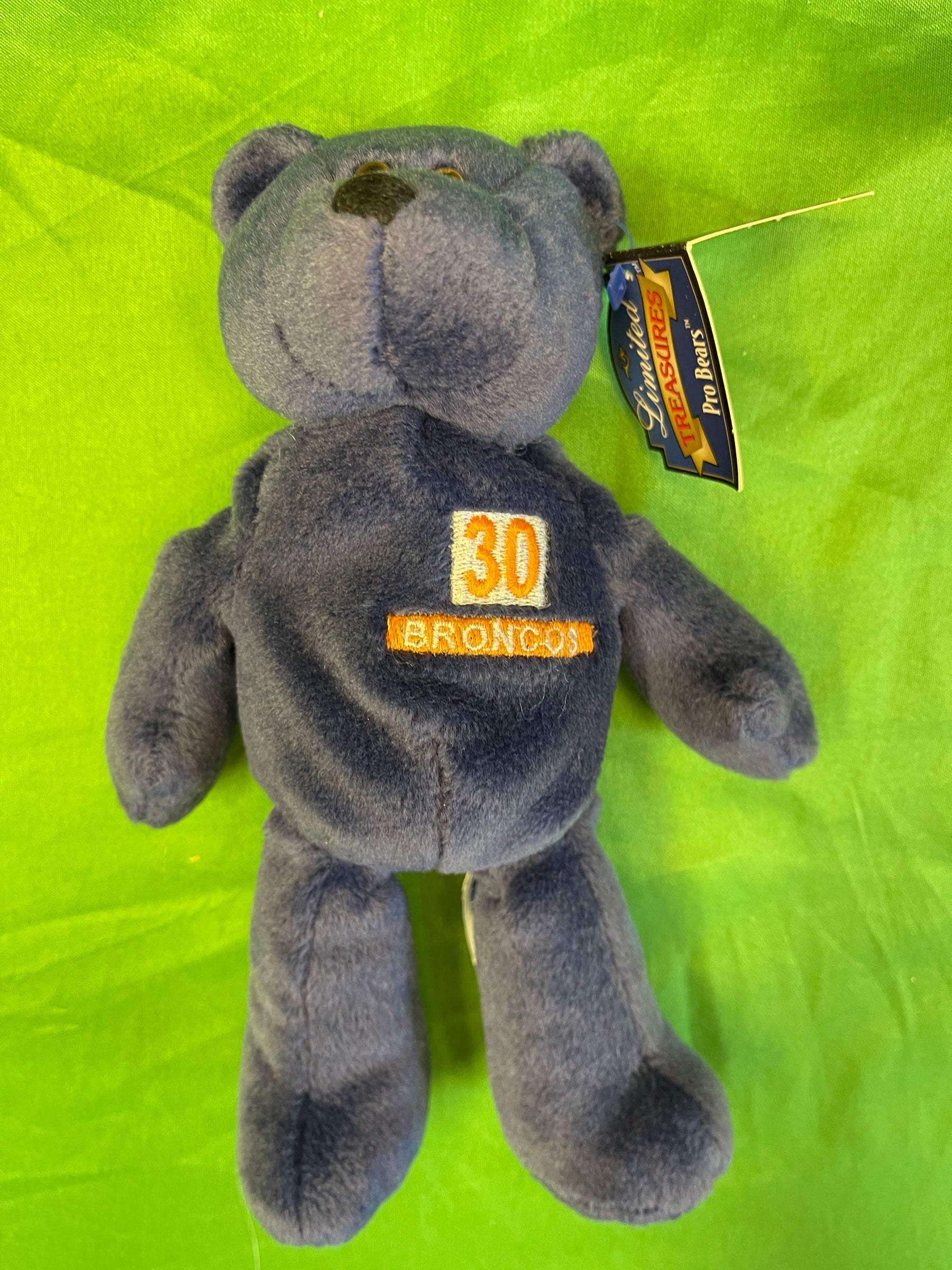 NFL Denver Broncos Terrell Davis #30 Pro Bears Cuddly Beanie Toy NWT