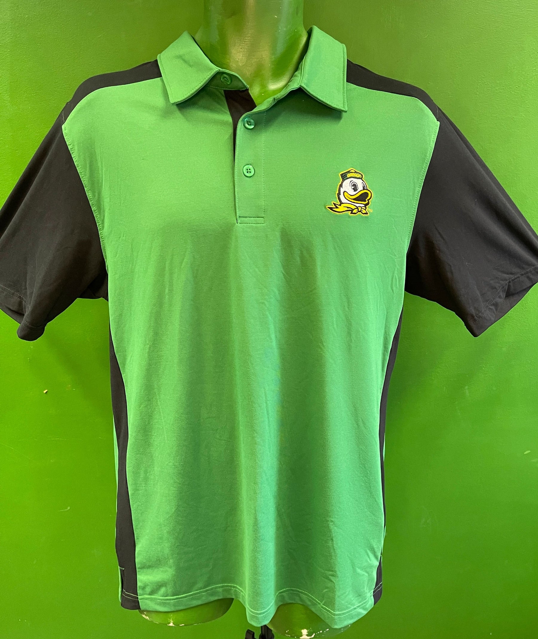 NCAA Oregon Ducks Colour Blocked Polo/Golf Shirt Men's Medium NWT