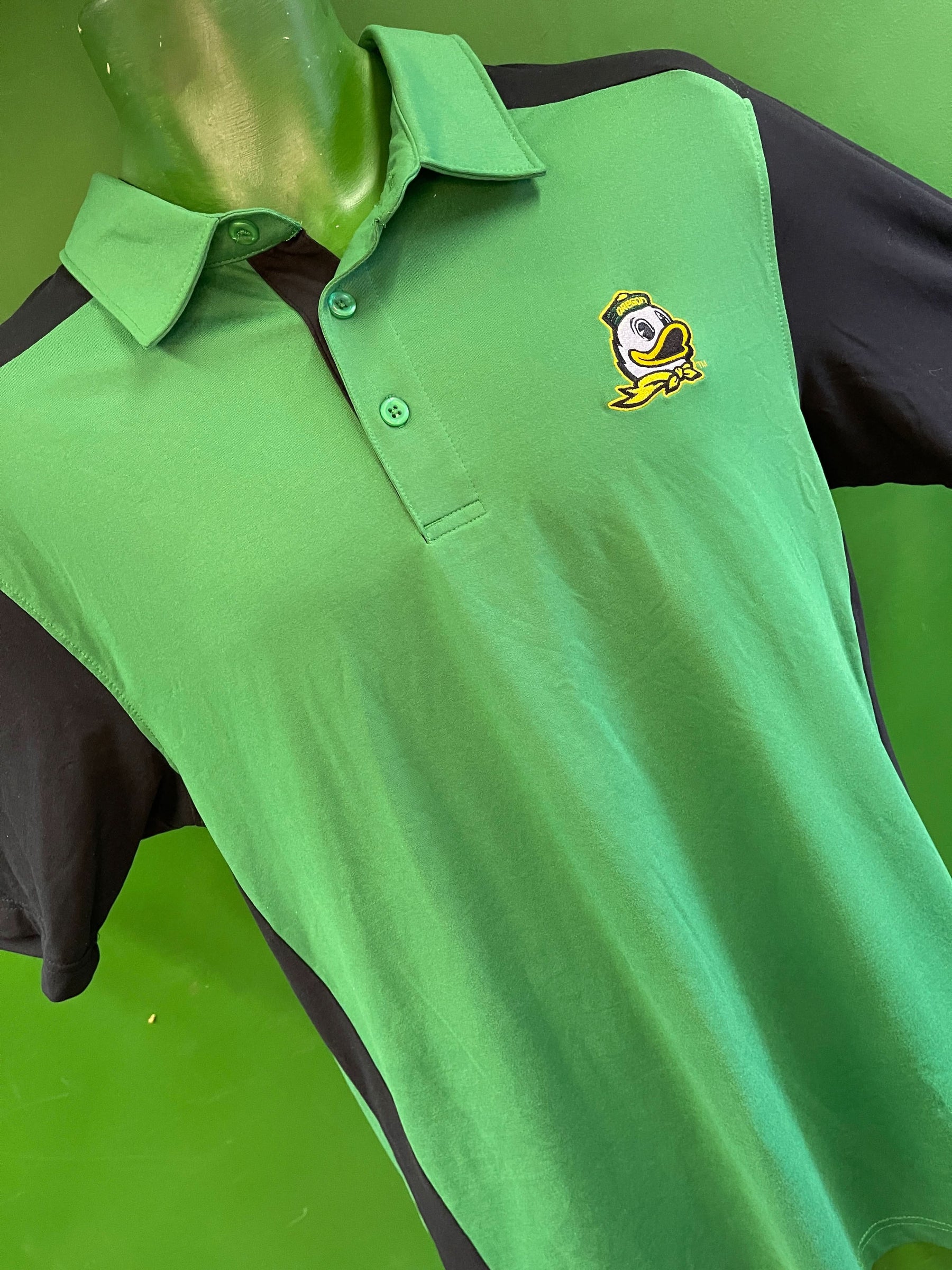 NCAA Oregon Ducks Colour Blocked Polo/Golf Shirt Men's Medium NWT