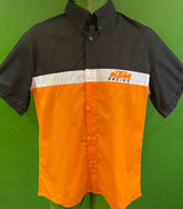 KTM Racing Powerwear Embroidered Button-Up Collared Shirt Men's Medium NWT