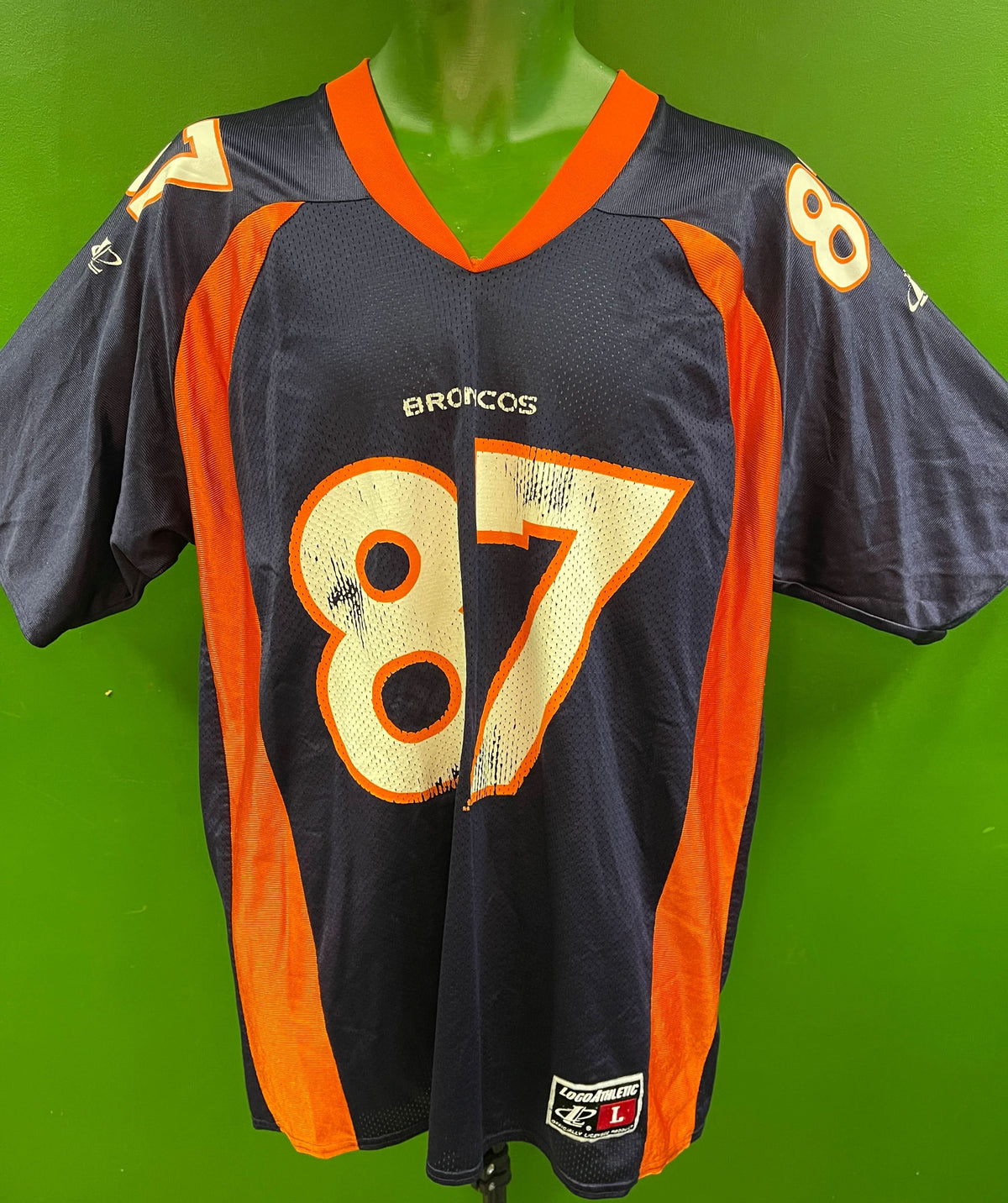 NFL Denver Broncos Ed McCaffrey #87 Logo Athletic Vintage Jersey Men's Medium