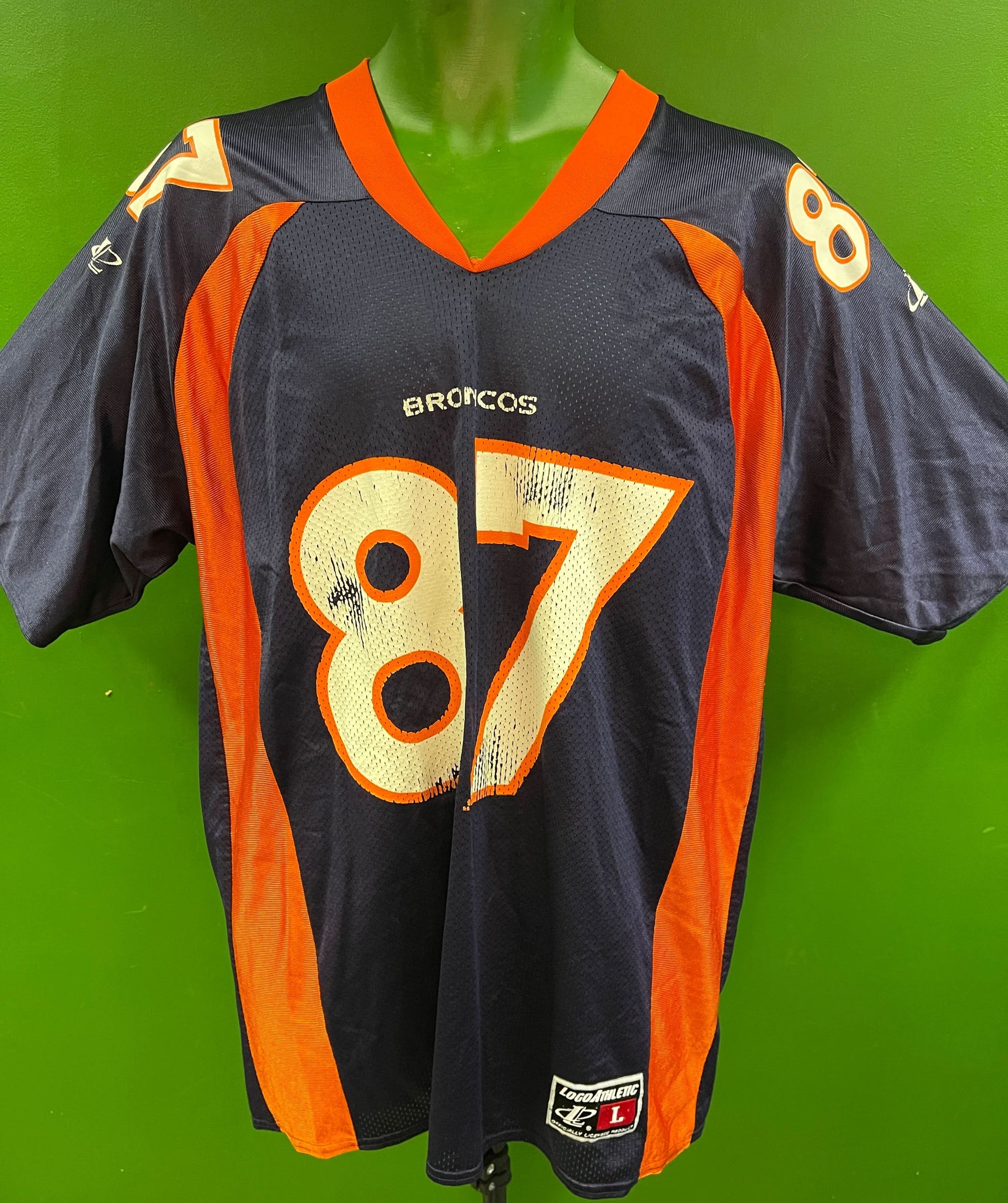 NFL Denver Broncos Ed McCaffrey #87 Logo Athletic Vintage Jersey Men's Medium