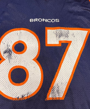 NFL Denver Broncos Ed McCaffrey #87 Logo Athletic Vintage Jersey Men's Medium