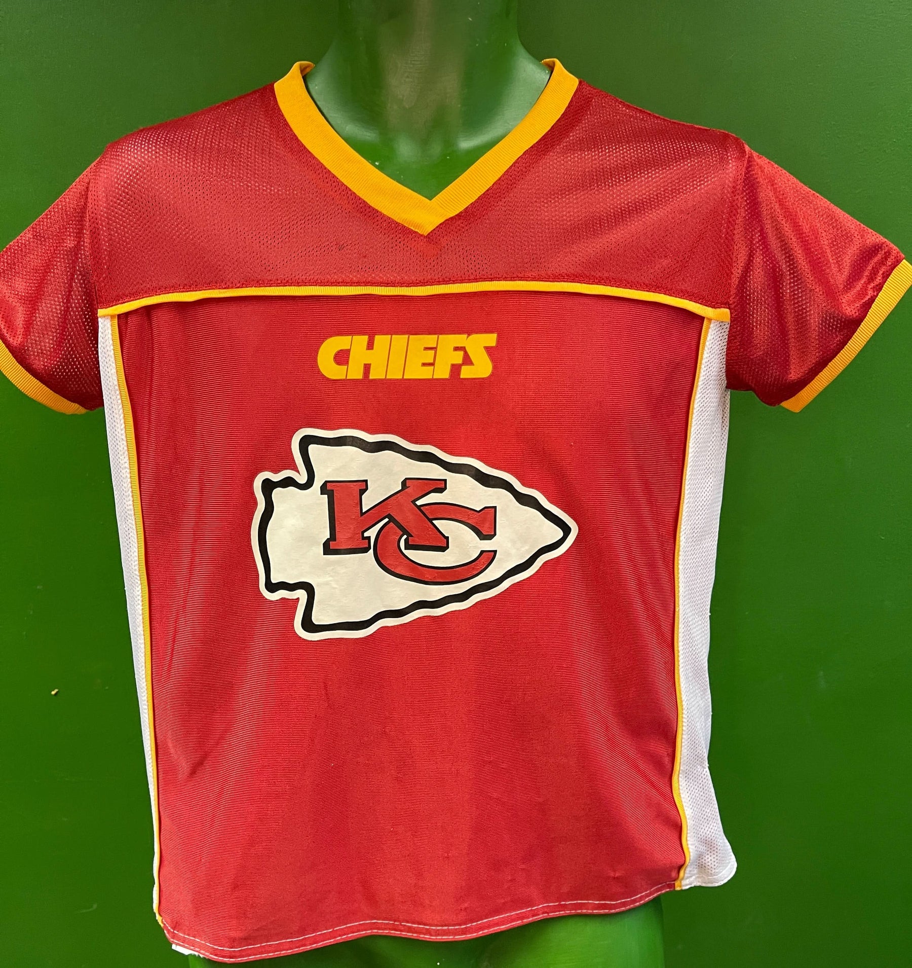 NFL Kansas City Chiefs Reversible Flag Football Jersey Youth Large 14-16