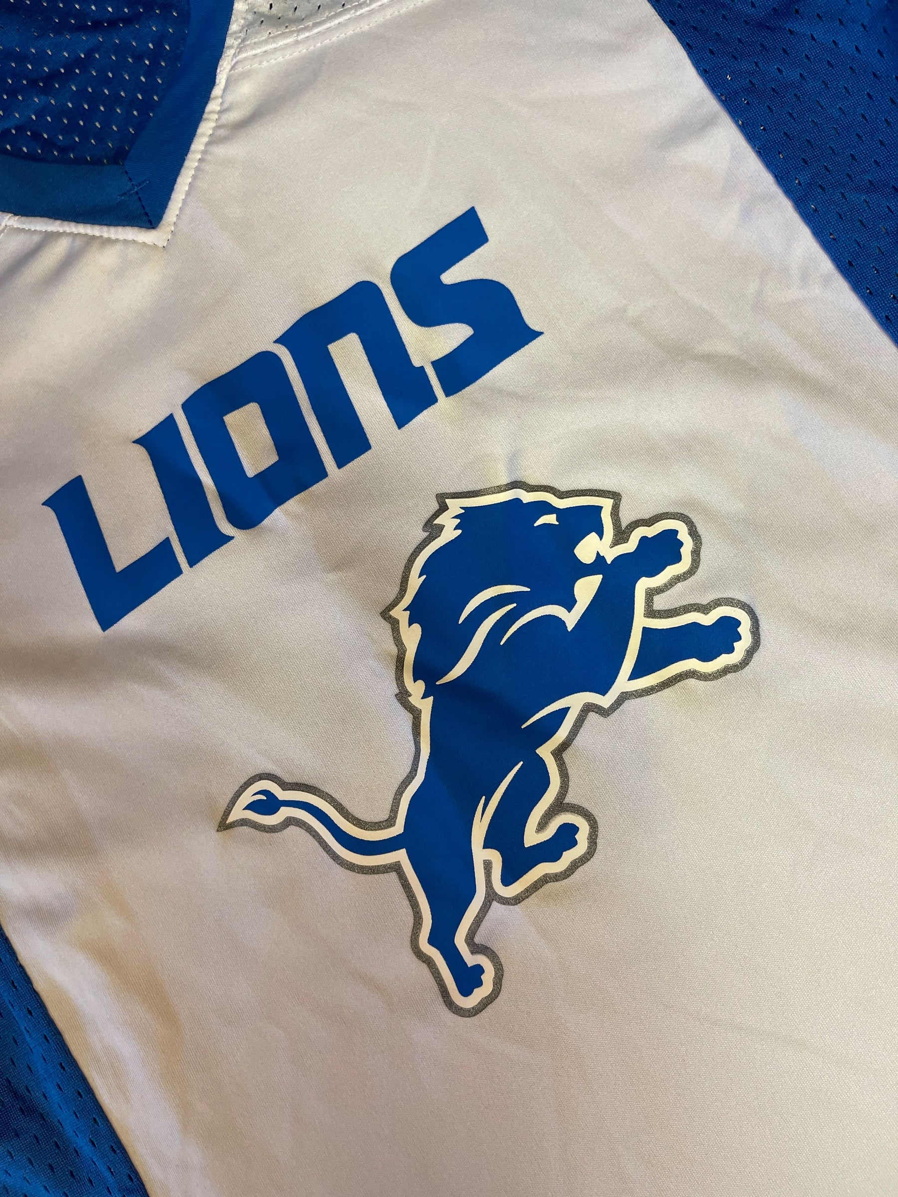 NFL Detroit Lions Reversible Flag Football Jersey Youth Medium 10-12