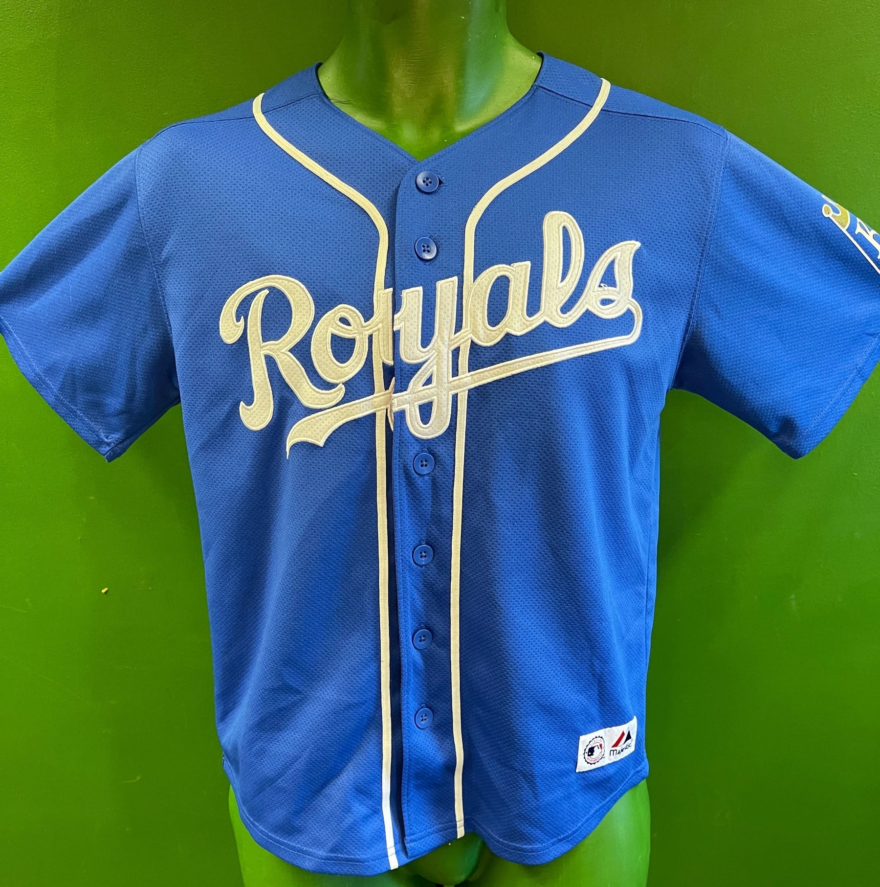 MLB Kansas City Royals Alex Gordon #4 Majestic Jersey Youth Medium 10-12