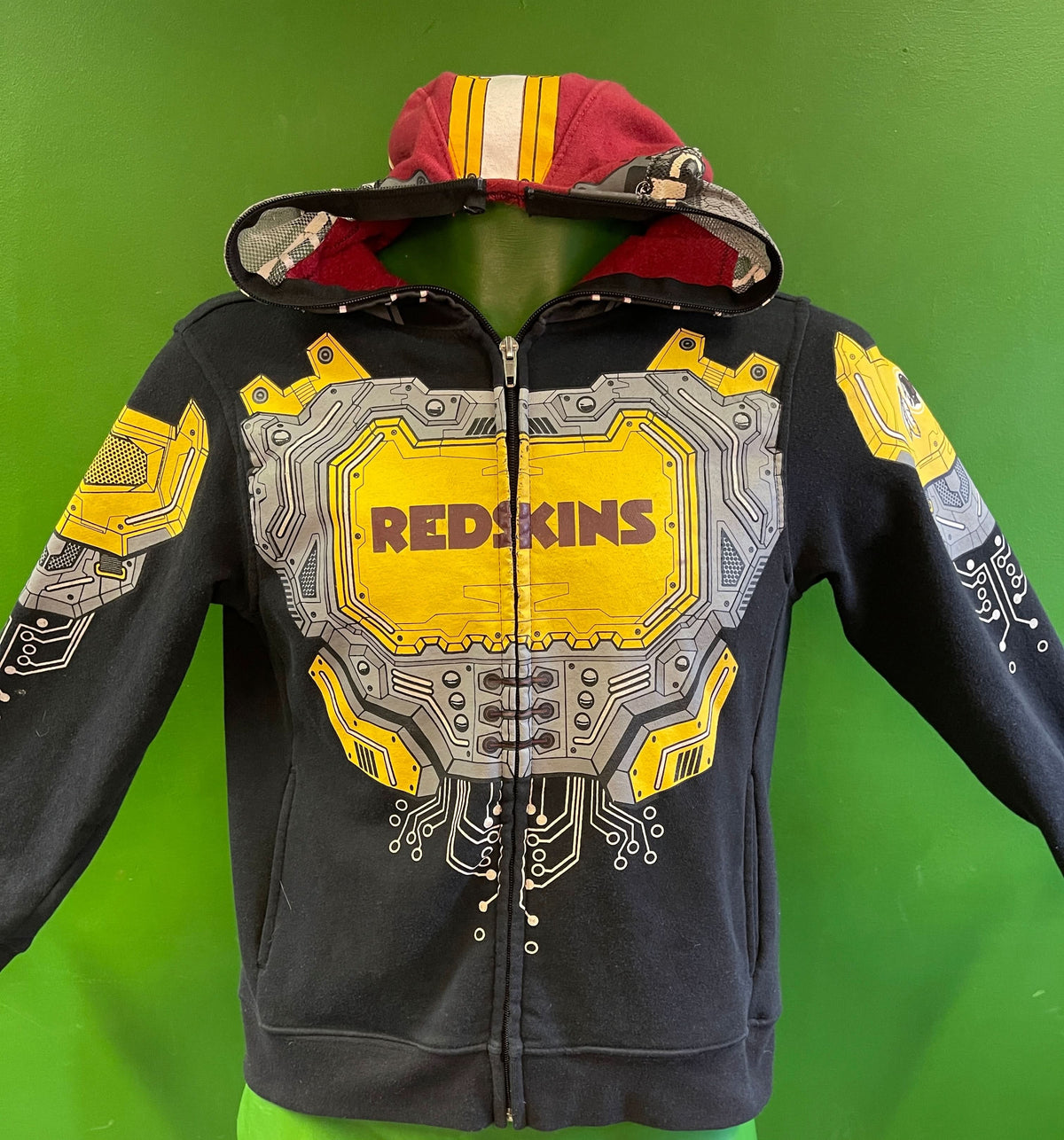 NFL Washington Commanders (Redskins) Full-Zip Hoodie Youth Medium 10-12