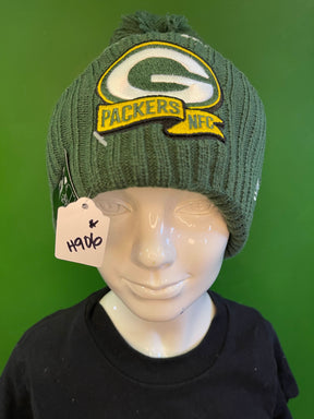 NFL Green Bay Packers New Era Striped Cuffed Woolly Bobble Hat OSFM NWT