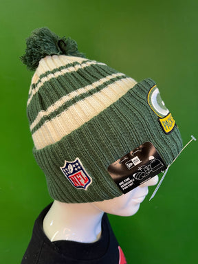 NFL Green Bay Packers New Era Striped Cuffed Woolly Bobble Hat OSFM NWT