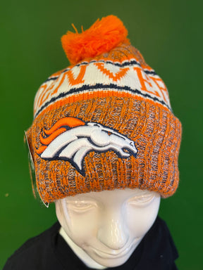 NFL Denver Broncos New Era On Field Sport Knit Woolly Bobble Hat OSFM NWT