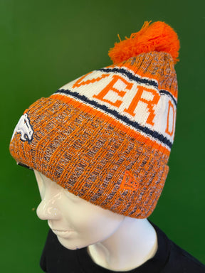 NFL Denver Broncos New Era On Field Sport Knit Woolly Bobble Hat OSFM NWT