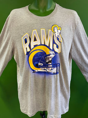 NFL Los Angeles Rams Heathered Grey L/S T-Shirt Men's Large NWT