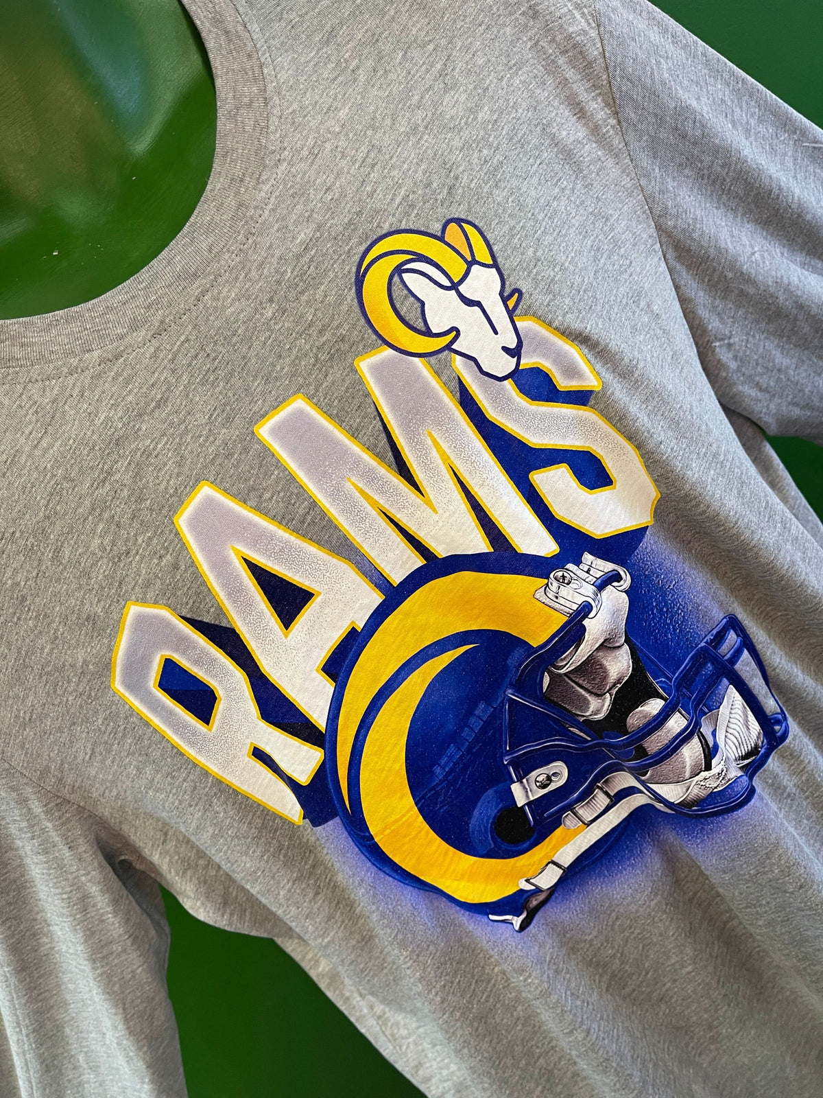 NFL Los Angeles Rams Heathered Grey L/S T-Shirt Men's Large NWT