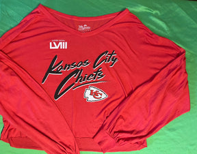 NFL Kansas City Chiefs Mahomes L/S Crop T-Shirt Women's Small NWT