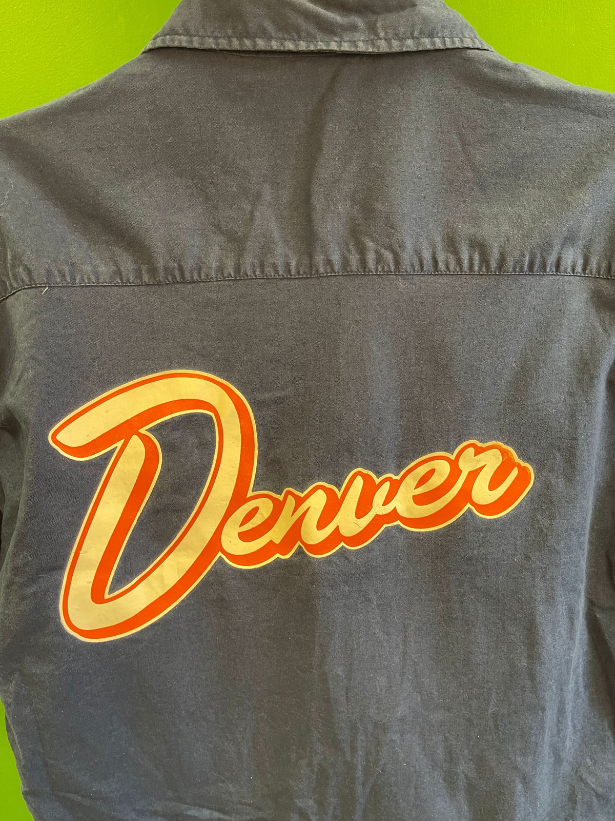 NFL Denver Broncos Vintage Colour Block Bowling-Style Shirt Men's Medium