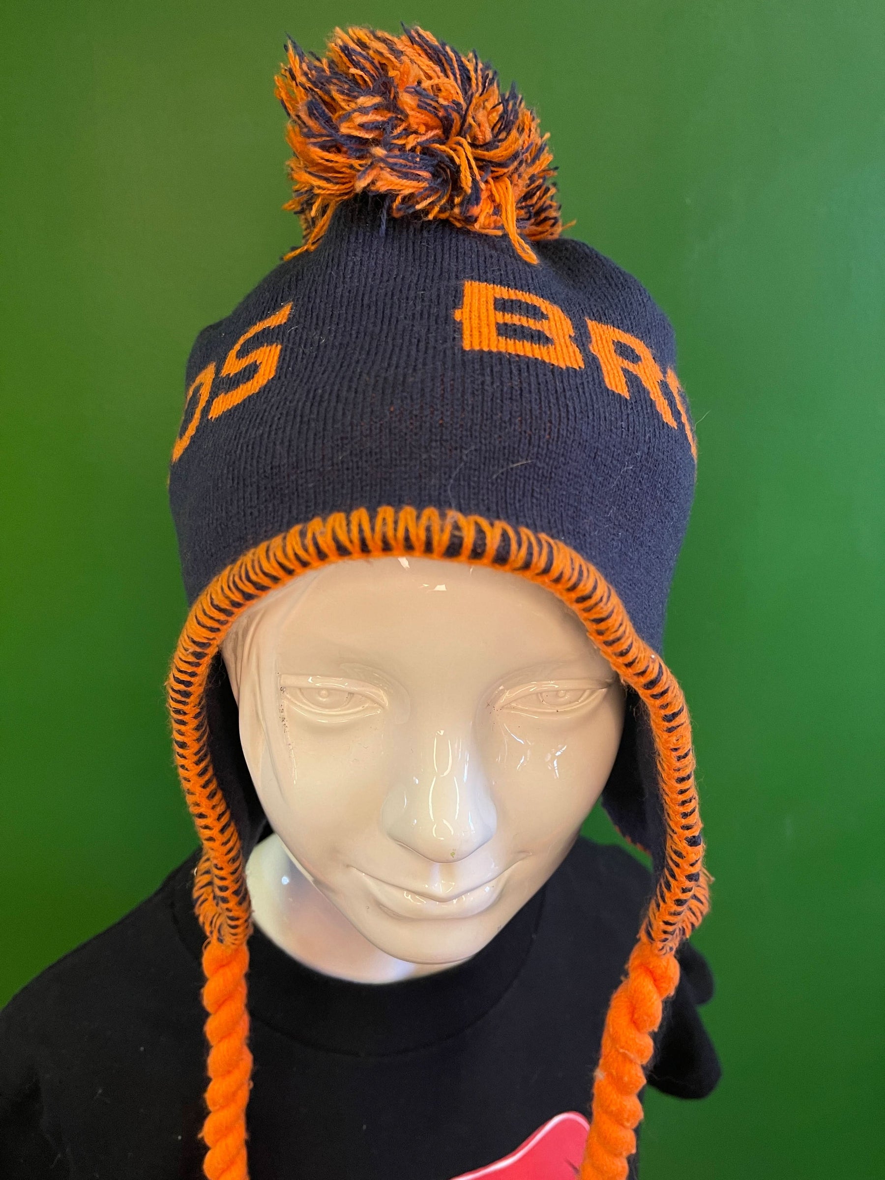 NFL Denver Broncos Mohawk & Tassel Woolly Hat Youth OSFM