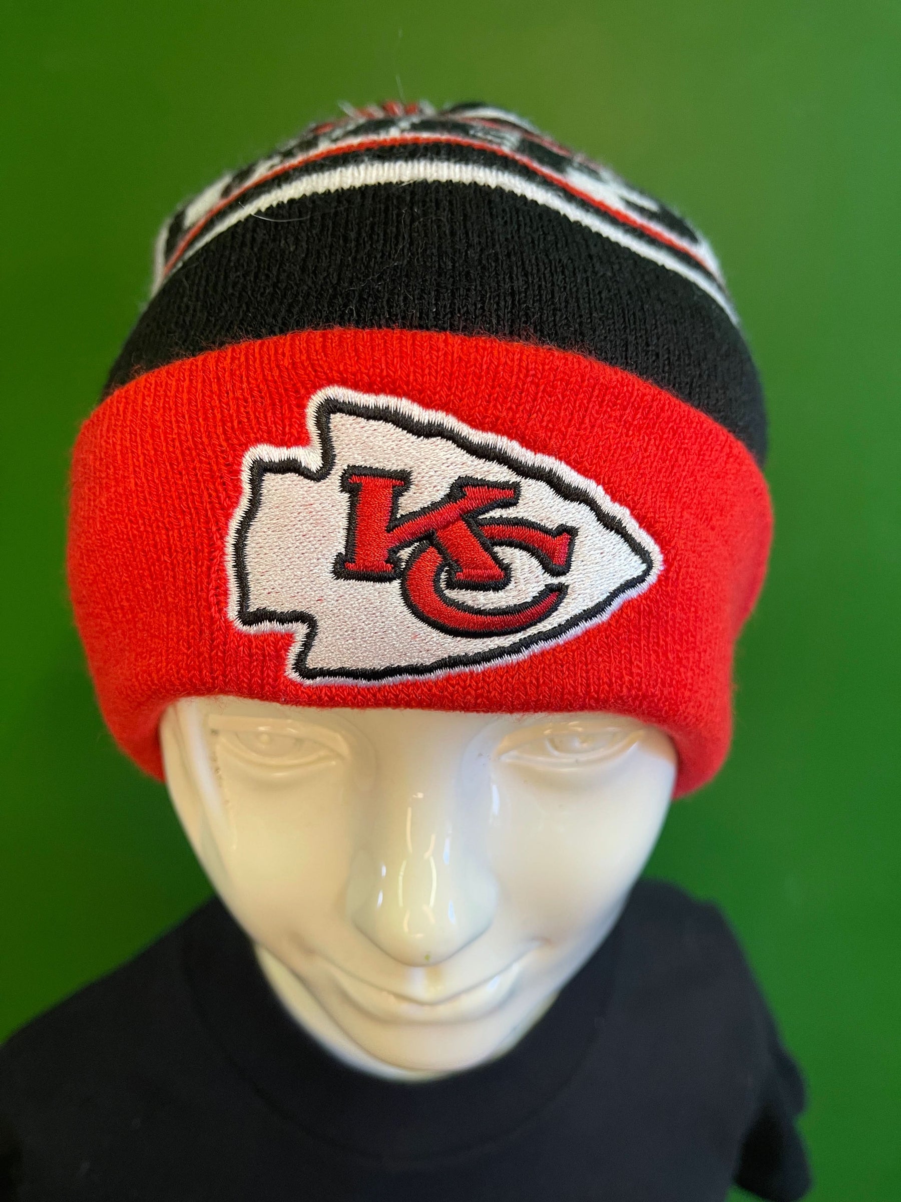 NFL Kansas City Chiefs Logo Woolly Bobble Hat OSFM