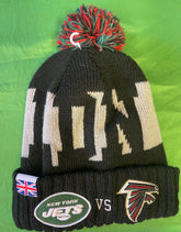 NFL London 2021 Jets vs Falcons New Era Woolly Bobble Hat OSFM NWT