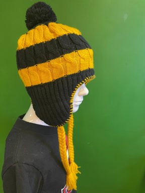 NCAA Colorado Buffaloes Striped Tassel Tie Woolly Bobble Hat OSFM