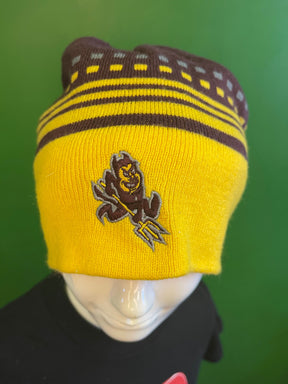 NCAA Arizona State Sun Devils Striped Beanie Hat OSFM