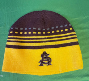 NCAA Arizona State Sun Devils Striped Beanie Hat OSFM