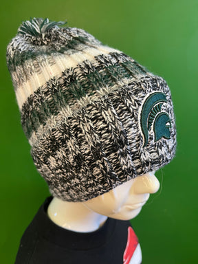 NCAA Michigan State Spartans Zephyr Striped Woolly Bobble Hat OSFM