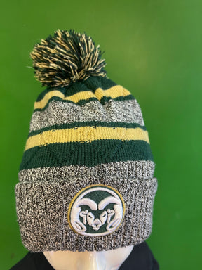 NCAA Colorado State Rams Zephyr Striped Woolly Bobble Hat OSFM