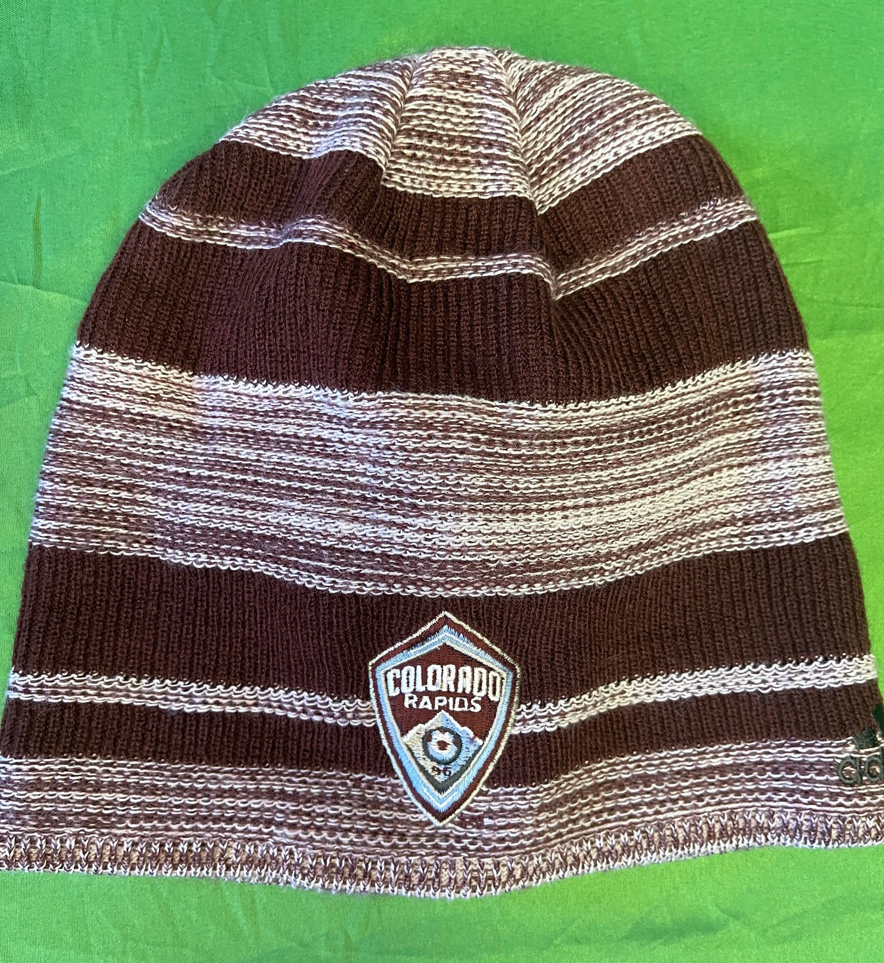 MLS Colorado Rapids Striped Beanie Hat OSFM