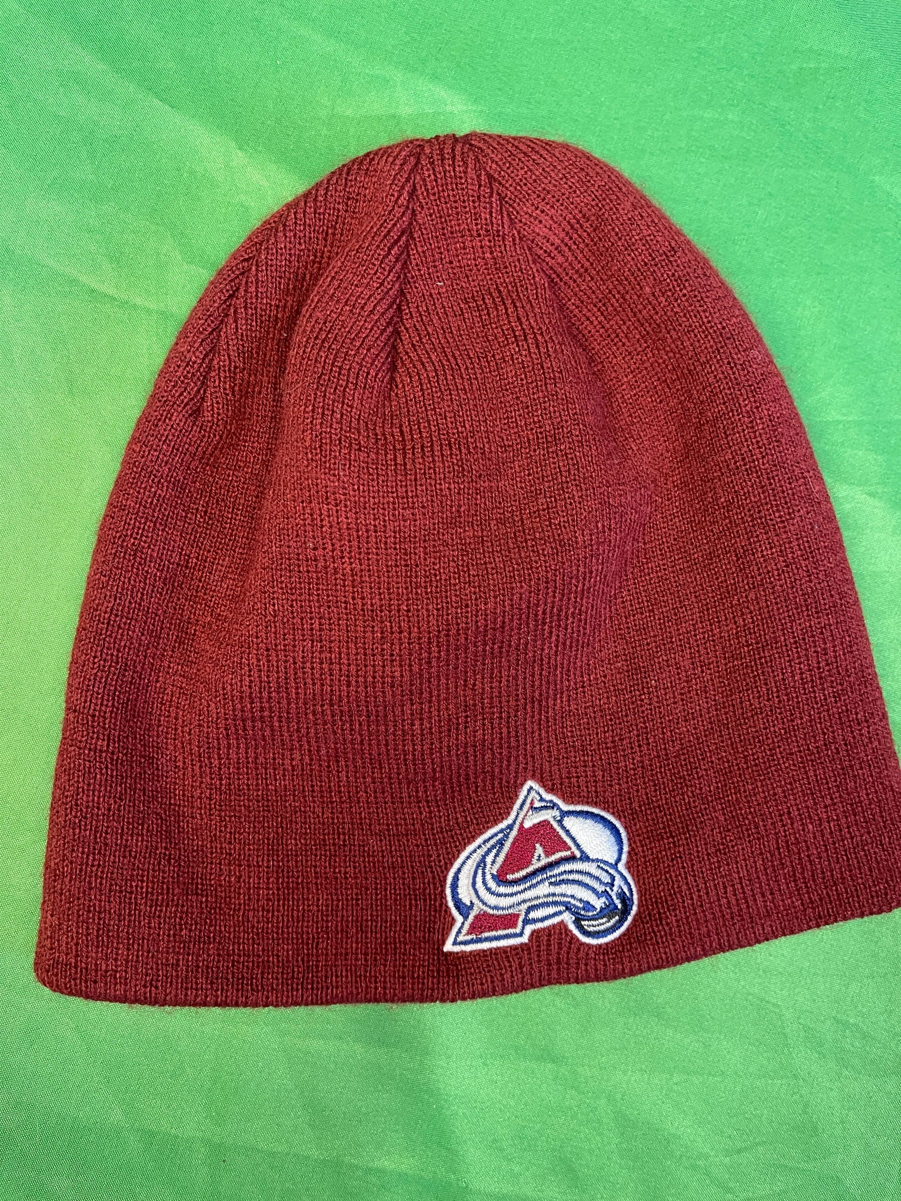 NHL Colorado Avalanche Burgundy Beanie Hat OSFM