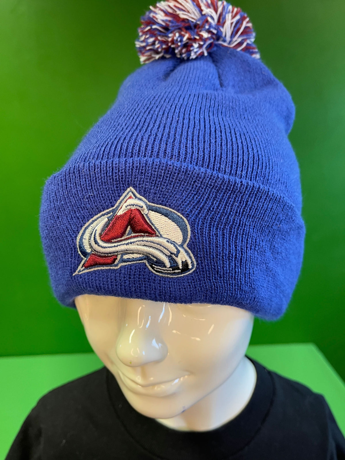 NHL Colorado Avalanche Zephyr Blue Woolly Hat OSFM